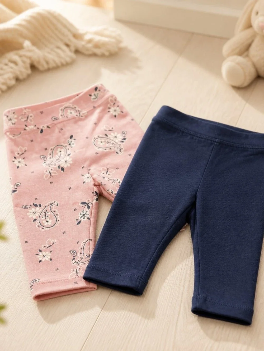 x2 Gymboree Leggings 0-3m Nwt